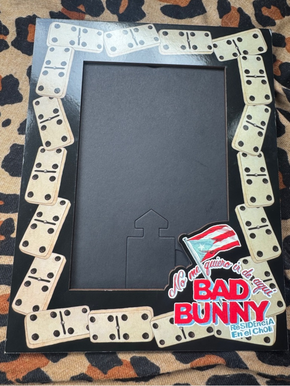 Bad Bunny Domino DTMF Accent Picture Frame